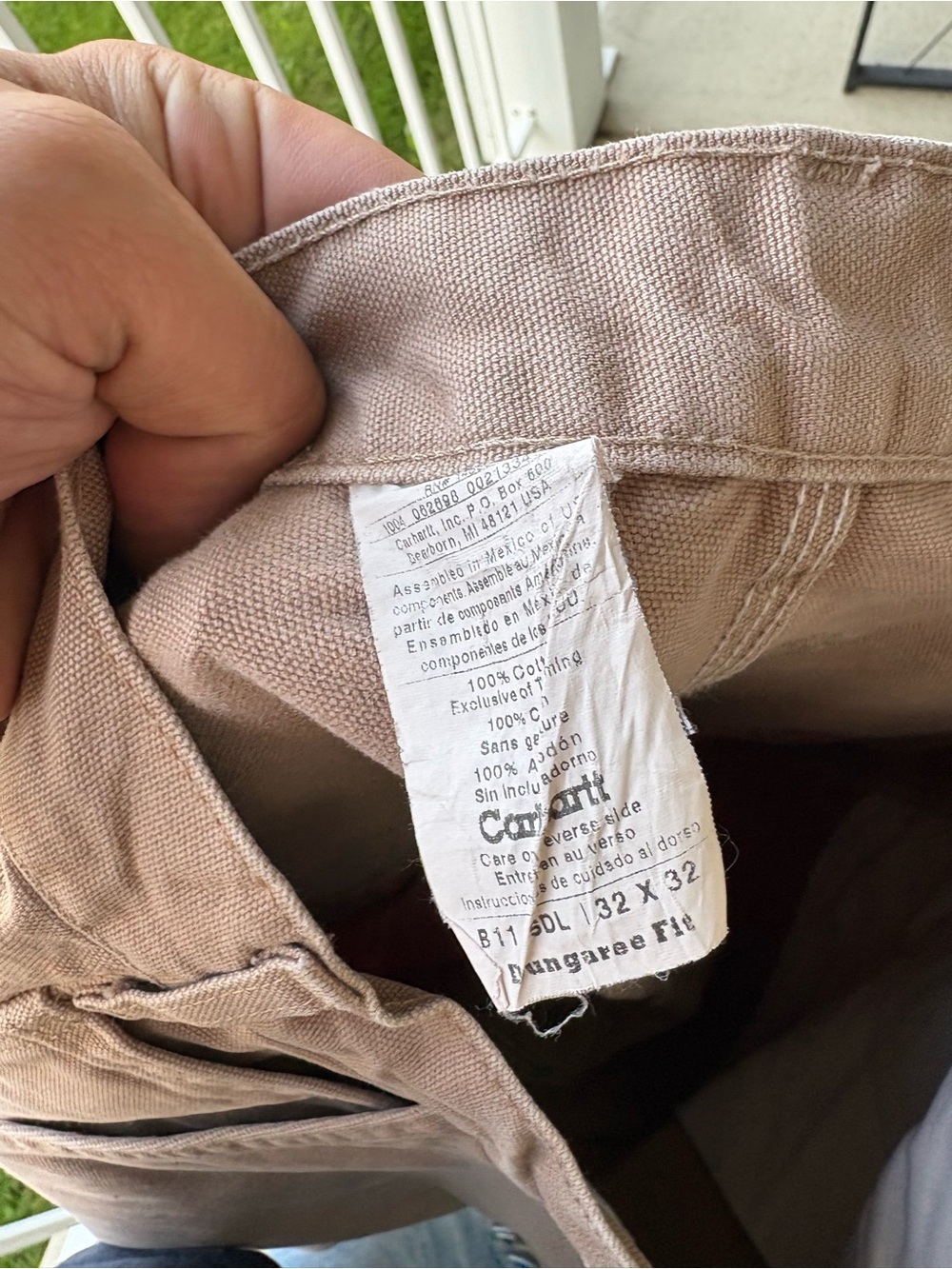 Vintage Carhartt B11 SDL Saddle Canvas Carpenter Pants 30x31 - Picture 4 of 4